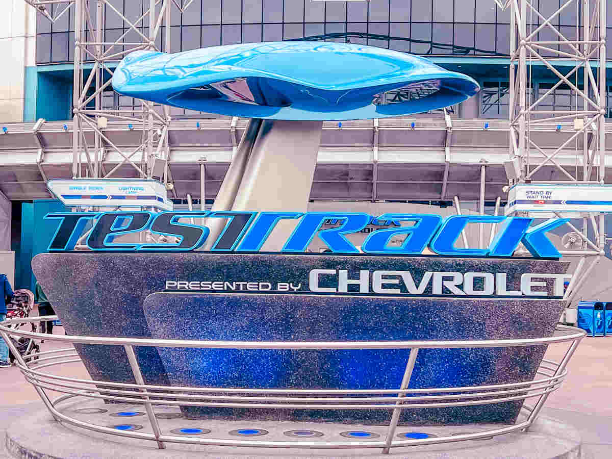 Entrance to the Test Track Roller Coaster at Epcot